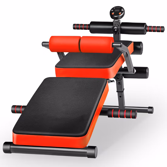 복부 접이식 Ab 트레이너 벤치 운동 높이 조절 가능한 운동 기계 앉아서 트레이너